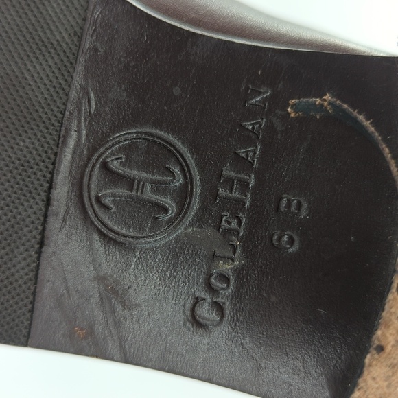 Cole Haan Leather Ankle Chelsea Riding Boots Brown 6B ranch preppy classic - Picture 9 of 14